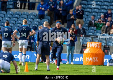 Murrayfield, Édimbourg. 17/03/2023, 17th mars 2023: Guinness six Nations 2023. Lors de la course de l'équipe écossaise, BT Murrayfield, Édimbourg. Crédit : Ian Rutherford Alay Live News Banque D'Images