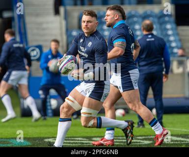 Murrayfield, Édimbourg. 17/03/2023, 17th mars 2023: Guinness six Nations 2023. ScotlandÕs Jack Dempsey pendant la course de l'équipe d'Écosse, BT Murrayfield, Édimbourg. Crédit : Ian Rutherford Alay Live News Banque D'Images