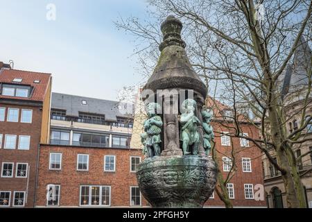 Fontaine Marcus (Marcusbrunnen) - Brême, Allemagne Banque D'Images