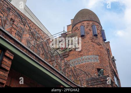 Paula Modersohn-Becker House à Bottcherstrasse Street - Brême, Allemagne Banque D'Images