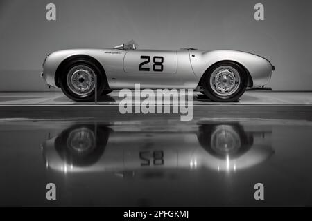 1955 Porsche 550 | 1500 RS Spyder No 28 Banque D'Images