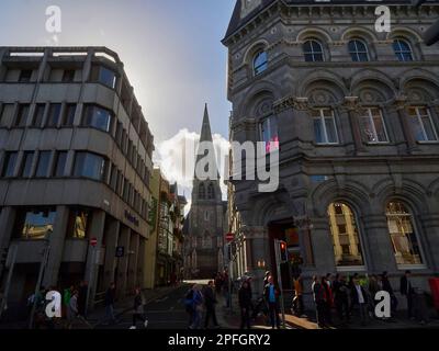 Dublin, Irlande - 09 25 2015: Rues de Dublin par une belle journée ensoleillée. Banque D'Images