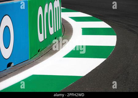 Jeddah, Arabien saoudien. 16th mars 2023. 03/16/2023, circuit de la corniche de Jeddah, Jeddah, Grand Prix de Formule 1 d'Arabie Saoudite, dans la vue d'ensemble de la piste de Jeddah. Credit: dpa/Alay Live News Banque D'Images