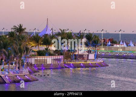 Jeddah, Arabien saoudien. 16th mars 2023. 03/16/2023, circuit de la corniche de Jeddah, Jeddah, Grand Prix de Formule 1 d'Arabie Saoudite, dans la vue d'ensemble de l'hippodrome de Jeddah l'après-midi. Credit: dpa/Alay Live News Banque D'Images