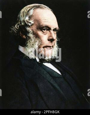 Portrait du Baron Joseph Lister, chirurgie britannique (1827 - 1912) Banque D'Images