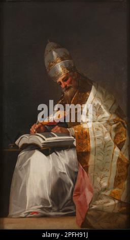 Saint Gregory le Grand, Pape 1796/1799 par Francisco de Goya y Lucientes Banque D'Images