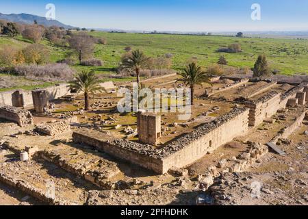 10th ruines du palais islamique fortifié ville de Medina Azahara également connu sous le nom de Madinat al-Zahra, province de Cordoue, Andalousie, sud de l'Espagne. Banque D'Images