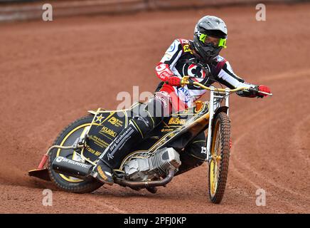Norick Blodorn de Belle vue Aces lors de la Journée des médias de Belle vue Aces au National Speedway Stadium, Manchester, le mercredi 15th mars 2023. (Photo : Eddie Garvey | MI News) Banque D'Images