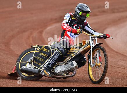 Norick Blodorn de Belle vue Aces lors de la Journée des médias de Belle vue Aces au National Speedway Stadium, Manchester, le mercredi 15th mars 2023. (Photo : Eddie Garvey | MI News) Banque D'Images