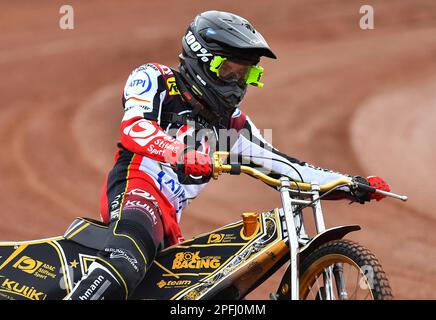 Norick Blodorn de Belle vue Aces lors de la Journée des médias de Belle vue Aces au National Speedway Stadium, Manchester, le mercredi 15th mars 2023. (Photo : Eddie Garvey | MI News) Banque D'Images