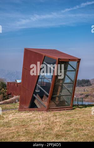 Point de vue de la grotte de El Soplao Prao Collao, Celis-Rionansa, Cantabria, ESPAGNE Banque D'Images