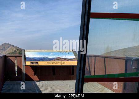 Point de vue de la grotte de El Soplao Prao Collao, Celis-Rionansa, Cantabria, ESPAGNE Banque D'Images