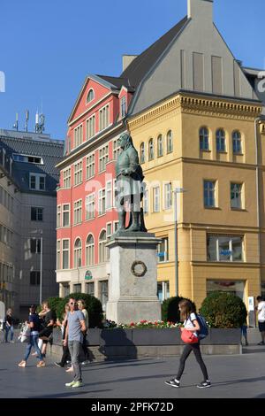 Monument de Handel, place du marché Halle an der Saale, Saxe-Anhalt, Allemagne Banque D'Images