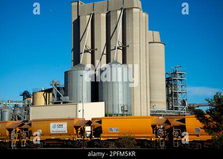 Port Adelaide, Australie - 23 mai 2022 : Cargill fournit des produits et services financiers et industriels alimentaires, agricoles et au monde entier Banque D'Images