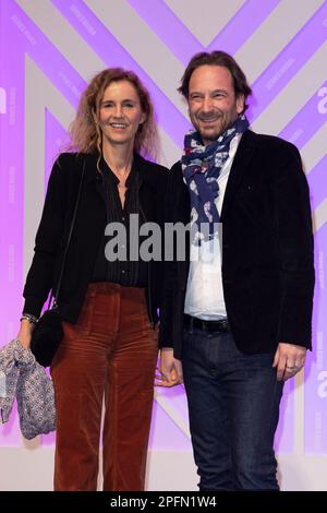 Lille, France. 17th mars 2023. Delphine de Vigan et François Busnel assistent à la cérémonie d'ouverture du festival de la série Mania 2023 sur 17 mars 2023 à Lille, France. Photo de aiSeastien Courdji/ABACAPRESS.COM crédit: Abaca Press/Alay Live News Banque D'Images