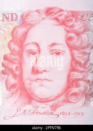 John Houblon un portrait de l'argent anglais - livres Banque D'Images