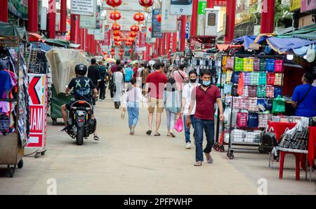 15 février 2023-Kuala Lumpur Malaisya - des gens du monde entier affluent dans cette région pour découvrir la culture et la cuisine uniques qu'elle a à faire Banque D'Images