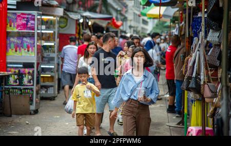 15 février 2023-Kuala Lumpur Malaisya - des gens du monde entier affluent dans cette région pour découvrir la culture et la cuisine uniques qu'elle a à faire Banque D'Images