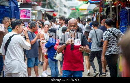 15 février 2023-Kuala Lumpur Malaisya - des gens du monde entier affluent dans cette région pour découvrir la culture et la cuisine uniques qu'elle a à faire Banque D'Images