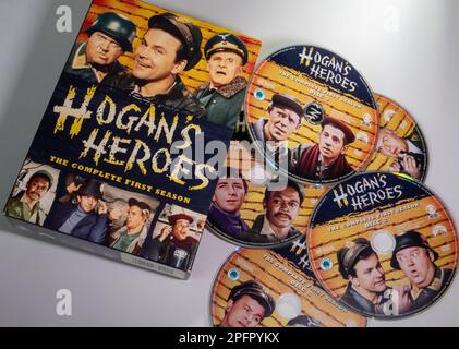 Hogan's Heroes était un sitcom qui a fonctionné de 1965 à 1971 sur le réseau américain de télévision, États-Unis Banque D'Images