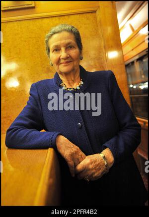 Simone Veil (1927 - 2017) femme d'État française, une loi de 1975 qui est l'avortement Banque D'Images