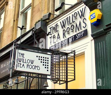 Mackintosh au Willow (le Willow Tearooms Building original sur le style Mile de buchanan Street Banque D'Images