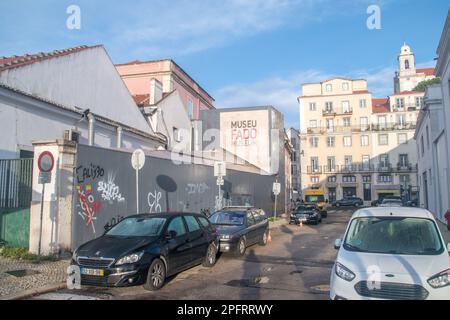 Lisbonne, Portugal - 4 décembre 2022: Musée du Fado à Lisbonne. Le Fado est un genre musical. Banque D'Images