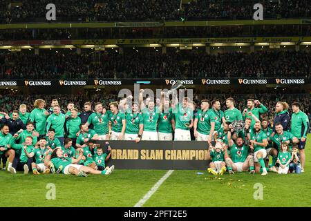 Lors du match Guinness des six Nations au stade Aviva, Dublin. Date de la photo: Samedi 18 mars 2023. Banque D'Images