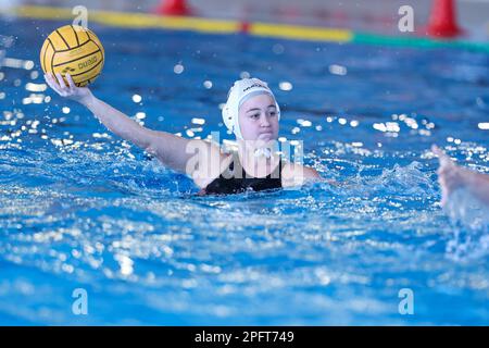 Roma, Italie. 18th mars 2023. Sofia Giustini (SIS Roma) pendant SIS Roma vs RN Bologna, Waterpolo Italien série A1 femmes Match à Roma, Italie, 18 mars 2023 crédit: Agence de photo indépendante/Alamy Live News Banque D'Images