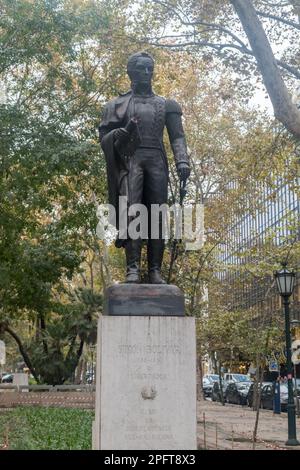 Lisbonne, Portugal - 5 décembre 2022: Monument à Simon Bolivar (Simon José Antonio de la Santisima Trinidad Bolivar y Palacios), armée vénézuélienne a Banque D'Images