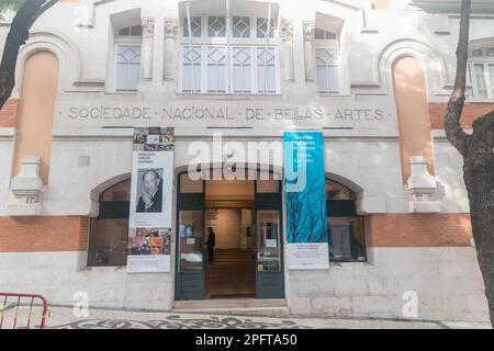 Lisbonne, Portugal - 5 décembre 2022 : Société nationale des Beaux-Arts (Sociedade Nacional de Belas-Artes). Banque D'Images