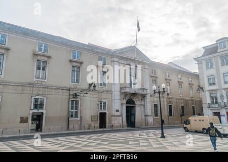 Lisbonne, Portugal - 5 décembre 2022: Le siège de la Cour d'appel de Lisbonne est une cour supérieure portugaise. Banque D'Images