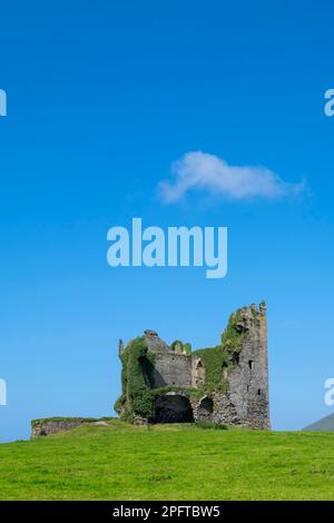 Château de Ballycarbery, Caherciveen, comté de Kerry, anneau de Kerry, Irlande Banque D'Images