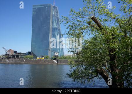 Banque centrale européenne, Weseler Werft, main, Francfort, BCE, Allemagne Banque D'Images