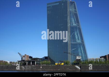 Banque centrale européenne, Weseler Werft, main, Francfort, BCE, Allemagne Banque D'Images