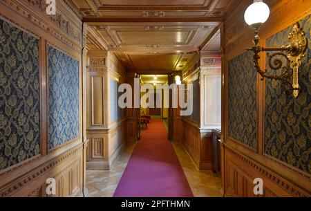 Allée, Opéra d'Etat, Andrassy ut, Budapest, Hongrie Banque D'Images