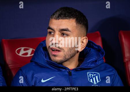 Madrid, Espagne. 18th mars 2023. 18T mars 2023 ; Stade Civitas Metropolitano, Madrid, Espagne, Espagnol la Liga football, Atlético de Madrid contre Valencia Futbol Club ; Angel Correa 900/Cordin Press Credit: CORDIN PRESS/Alay Live News Banque D'Images