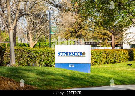 Supermicro dans la Silicon Valley de Californie, États-Unis Banque D'Images