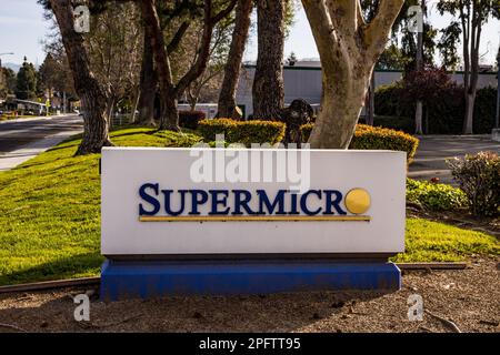 Supermicro dans la Silicon Valley de Californie, États-Unis Banque D'Images