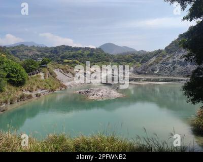 Le terrain de jeux de Sulphur Valley, dans le district de Beitou, à Taipei Banque D'Images
