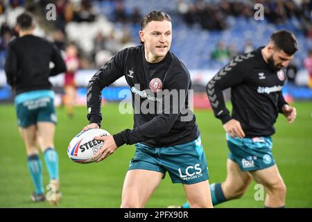 Huddersfield, Angleterre - 17th mars 2023 - Jai Field of Wigan Warriors. Rugby League Betfred Super League Round Five, Huddersfield Giants vs Wigan Warriors au stade John Smith, Huddersfield, Royaume-Uni Banque D'Images