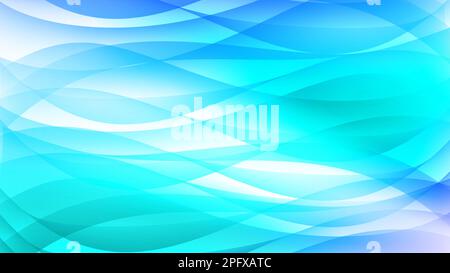 motif d'onde bleu clair abstrait Banque D'Images