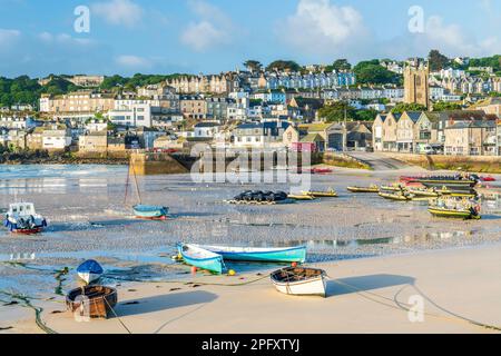 Harbour Sand, St Ives, Cornwall, Angleterre, Royaume-Uni, Europe Banque D'Images