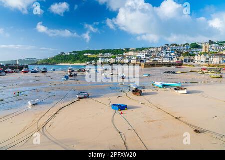 Harbour Sand, St Ives, Cornwall, Angleterre, Royaume-Uni, Europe Banque D'Images