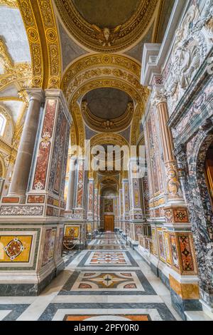 L'intérieur merveilleux de l'abbaye de Montecassino, Latium, Italie. Mars 20-2022 Banque D'Images