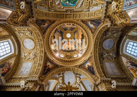 L'intérieur merveilleux de l'abbaye de Montecassino, Latium, Italie. Mars 20-2022 Banque D'Images