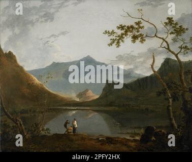 Snowdon de Llyn Nantlle entre 1765 et 1766 par Richard Wilson Banque D'Images