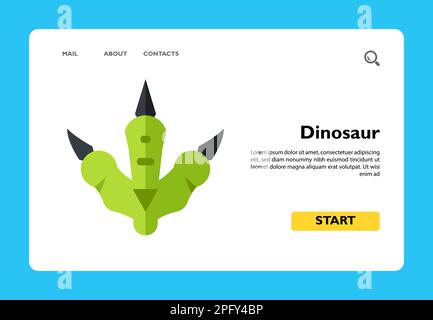 Icône représentant un dinosaure vert. Illustration de Vecteur