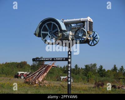 Unted States, Maine, Alexander, Lawrence Lord's Old Farm Museum, route 9, The Airline, Banque D'Images