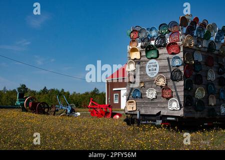 États-Unis, Maine, Alexander, Lawrence Lord's Old Farm Museum, route 9, The Airline, Banque D'Images